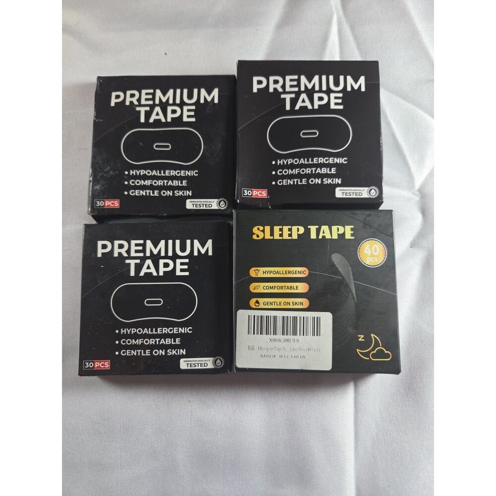 Premium Skin-Friendly Sleep Tape 130 PCS Hypoallergenic Latex-Free Pain-Free Use